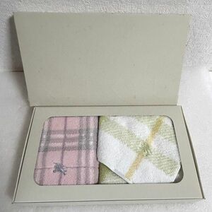 バーバリー タオルハンカチ BURBERRY 未使用 2枚セット 西川産業【M1205】