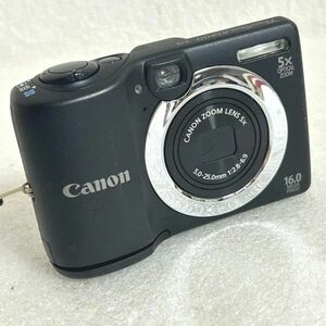 キャノン Canon PowerShot A1400 ブラック 5x コンパクトデジタルカメ 【便利な単三電池で使用可】【M1223】