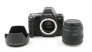 ★☆全額返金保証！最速発送！【CONTAX NX 一眼レフフィルムカメラ ボディ Vario-Sonnar 3.5-5.6/28-80 T＊】★☆（202312-25920-kaitori）