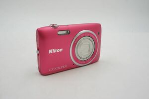 ★☆全額返金保証！最速発送！【Nikon デジタルカメラ COOLPIX S3500 ストロベリーピンク 美品】★☆（202312-25627-kaitori）