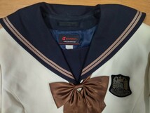 岡山県[岡山南高等学校]　女子制服　160B　冬服上下・白ベスト　卒業生保管品 KANKO　スカート(66.57)　最新モデル_画像2