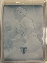 2015 TOPPS TRIPLE THREADS #92 MARK McGWIRE CYAN PRINTING PLATE #1/1 マーク・マグワイア トップス プレート 1of1 世界1枚限定_画像1