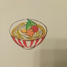 消しゴムはんこ はんこ 中古 スタンプ ハンドメイド　年明けうどん　うどん　_画像3