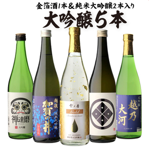 日本酒 飲み比べセット 大吟醸 純米大吟醸入り 720ml 5本