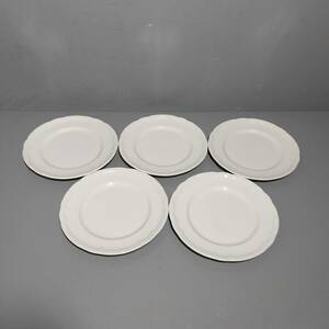 コレクション★NIKKO★ニッコー お皿５枚セット プレート パン皿 盛皿 丸皿 白 ホワイト