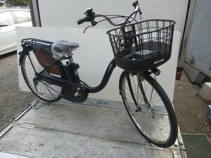 福岡～状態良　美品 引き取り希望 YAMAHA PAS With PA26W 電動アシスト自転車 26インチ 3段変速 ダークメタリックブルー 電動自転車 