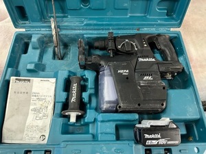 ☆中古☆マキタ 18V充電式ハンマドリル HR244DGXVB 集じんシステム DX01 バッテリー1個(18V 6.0Ah) 