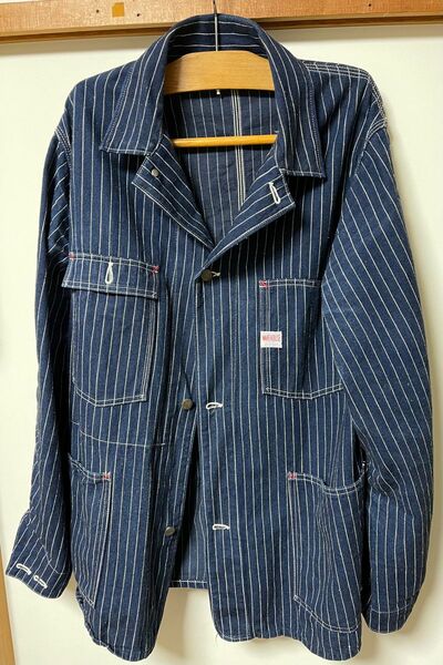 WAREHOUSE ウエアハウス インディゴストライプ　カバーオールジャケット STRIPECOVERALL