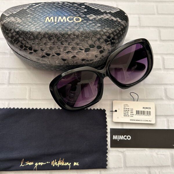 オーストラリアブランド MIMCO スクエアフレームサングラス ブラック