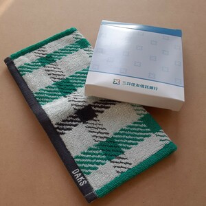 DAKS towel handkerchie Mitsui Sumitomo confidence . Bank new goods Mini towel handkerchie towel 