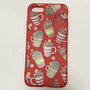  new goods iphone case 7/8/SE2.3 for confection pattern. smartphone case red lovely 