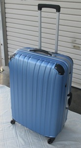 ☆1回使用☆TSA002 鍵付き Beaxas ビータス 約80L 大型 ハードケース キャリーバッグ スーツケース キャリーケース ブルー 海外旅行