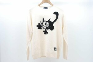 coco★パーリーゲイツ★クルーネックニット/セーター★カシミヤ★フェリックス★アイボリー★4★USED※レターパックプラス発送可★83878