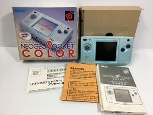 □【同梱A】【中古】SNK NEOGEO POCKET COLOR ネオジオポケットカラー パールブルー 動作OK 現状品