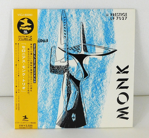 帯付 紙ジャケ CD「セロニアス・モンク・トリオ THE THELONIOUS MONK TRIO」VICJ-60280 リマスター/Prestige/ART BLAKEY/20bit K2