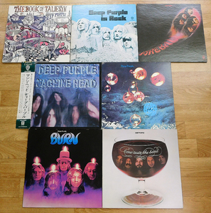 国内盤LP「ディープ・パープル DEEP PURPLE オリジナルアルバム 7枚セット」詩人タリエシンの世界/インロック/ファイアボール/マシンヘッド