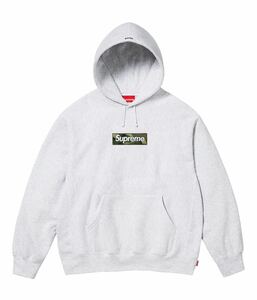 定価スタート☆Mサイズ☆supreme Box Logo Hooded Sweatshirt シュプリーム パーカー Ash Grey