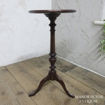 イギリス アンティーク 家具 ワインテーブル サイドテーブル 飾り棚 木製 マホガニー英国 SMALLTABLE 6426d_画像4