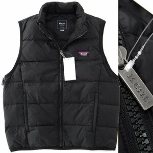 新品 ケントイントラディション 軽量 ナイロン ダウンベスト M 黒 【KNOT2313_VEST】 秋冬 メンズ Kent IN TRADITION インナーダウン