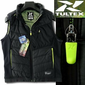 新品 タルテックス 撥水 防寒 中綿 キルティング ベスト LL 黒 【1-2500_10】 TULTEX メンズ 秋冬 ブルゾン ストレッチ