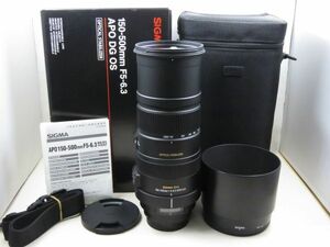 [21364W5]★超極上美品★SIGMA APO 150-500mm F5-6.3 DG OS HSM Canon 元箱付き