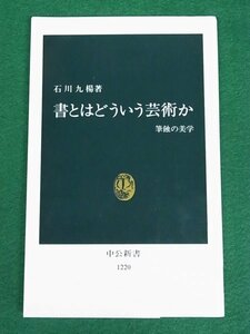 書とはどういう芸術か　筆蝕の美学　石川九楊　中央公論新社