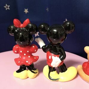 レトロ 東京ディズニーランド 置き物セット 陶器 ミッキー ミニー プー ドナルド デイジー グーフィー ベンチ ディズニー フィギュアの画像3