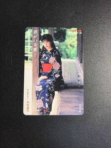 C150 使用済みオレカ　JR九州　中村通代　浴衣　女性 オレンジカード 