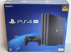 PS4 Pro 本体 中古 FW9.00以下 1TB CUH-7200B ジェット・ブラック 動作良好 完品 すぐに遊べます FW7.02 プレステ プロ SONY 黒 39314