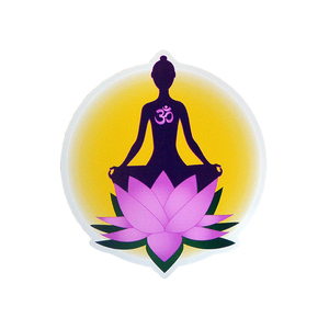 ★新品/即決【 starshine arts 】”lotus meditation” sticker /ステッカー/アメリカ製 /UV protected/防水・日焼け防止/ブッダ/蓮/オーム