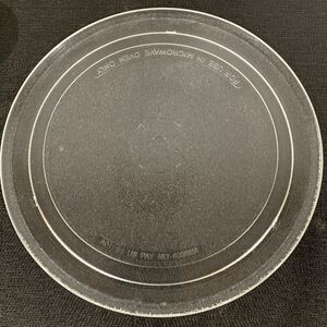 No.00032 約27cm 電子レンジ皿　丸皿 ガラス製　ターンテーブル