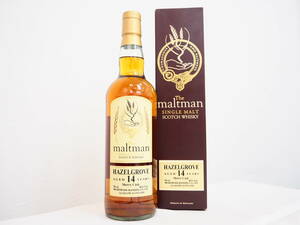 ◆未開栓◆The maltman/モルトマン HAZELGROVE/ヘーゼルグローブ 14年 スコッチウイスキー 700ml 46% 箱付き◆古酒/洋酒/アルコール 70242