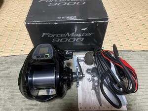 15 SHIMANO FORCE MASTER 9000 シマノ フォースマスター 9000 箱付き 電動リール 動作確認済み　オーバーホール済み　機関良好　マグロ　