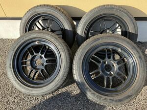 手渡可!エンケイENKEI RPF1 15in7J +35PCD100 4H205/50R15R1Rアクア ヤリス フィットスイフトヴィッツNCP131GK5GEロードスターNB