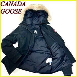 【人気】CANADA GOOSE カナダグース ダウンジャケット ブラック 黒　XS ファー　メンズ　レディース　ユニセックス