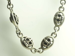 ジャスティンデイビス　クラウンシルバーネックレス　SILVER925 38cm