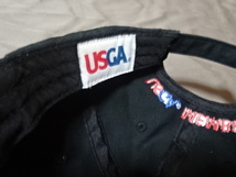 激レア USA購入 全米オープンゴルフ選手権【U.S. OPEN 2014】【PINEHURT NO.2】【USGA MEMBER】ロゴ刺繍入りキャップ 黒 中古良品_画像8