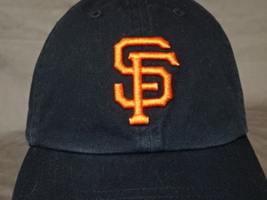 激レア USA購入【47BRAND】MLBメジャー サンフランシスコ ジャイアンツ【San Francisco Giants】【SF】ロゴ刺繍入りキャップ 中古良品