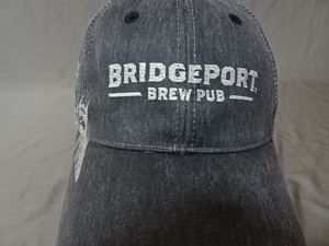 激レア USA購入 アメリカ企業モノ オレゴン州ポートランド 地ビール レストランバー【Bridgeport Brew Pub】 ロゴマーク付CAP 中古良品