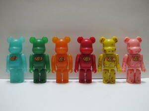 BE@RBRICK ベアブリック ジェリービーン Jelly Belly 6体セット カードあり