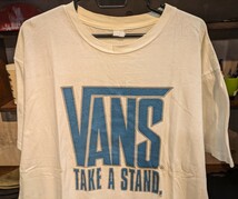 レア！ 90 初 VANS 足跡 ソール デザイン Tシャツ XXLくらい ビンテージ VINTAGE オールドスクール USA製 _画像3