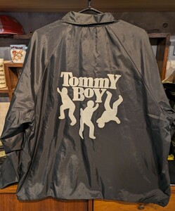  rare! 90s TOMMY BOY Tommy Boy coach jacket XL hiphop rap Vintage VINTAGE Old school that time thing hip-hop USA made 