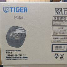 新品 タイガー 炊きたて 圧力IHジャー炊飯器 5.5合 JPI-H100-TD(ダークブラウン) _画像2