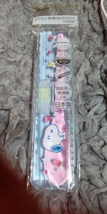  Snoopy combination set chopsticks spoon set diamond cut made in Japan puff .18cm SNOOPY peanuts new goods * unopened * prompt decision 