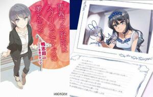 【即決2300】映画「青春ブタ野郎はランドセルガールの夢を見ない」　青ブタ 特典2種セット　桜島麻衣 バースデーカード＋小説