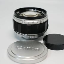 08) キヤノン Canon 50mm F1.2 Lマウント L39 レンジファインダーカメラ用レンズ ジャンク_画像3