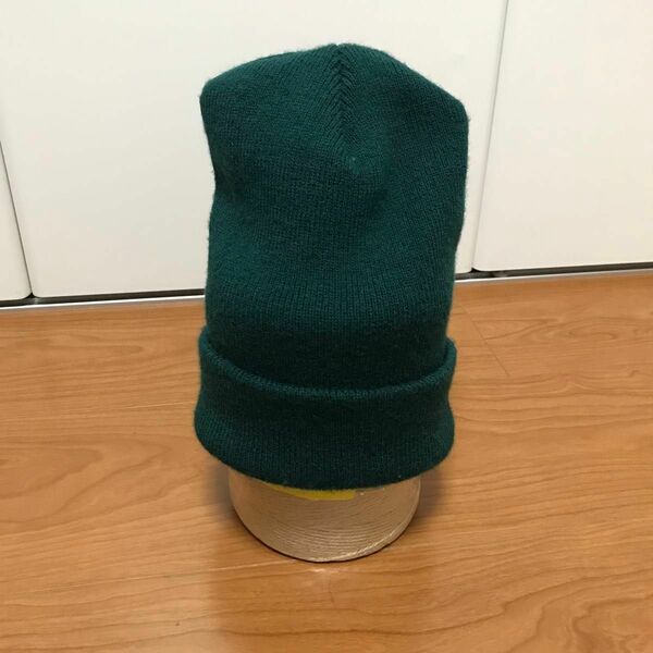 ☆美品☆ニットキャップ　深緑　ディープグリーンcraftedwithprideamerica 帽子 ニット帽