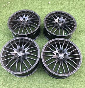 【中古アルミホイール】BORBET ボルベット18×8Ｊ　インセット45　5Ｈ　ＰＣＤ108　4本　プジョー5008 、3008 ボルボ、BMW 18インチ 