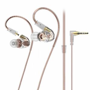 高遮音性 有線 イヤホン clear white カナル型 低音重視 Hi-Fi 高音質 Lafitear LT1 耳掛け型