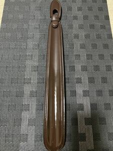 送料無料！　未使用　本革　靴べら　茶色　長さ38cm